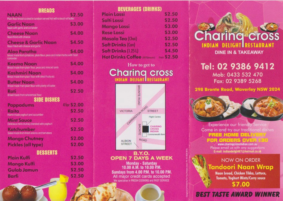 Waverley NSW Restaurants Sydney